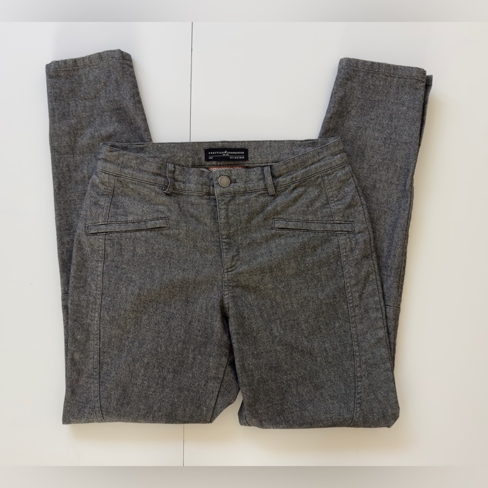 Peruvian Connection Charcoal Gray Trousers 🦙